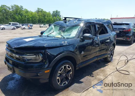 2024 Ford Bronco Sport Outer Banks z USA, uszkodzony, nr VIN 3FMCR9C66RRE17753